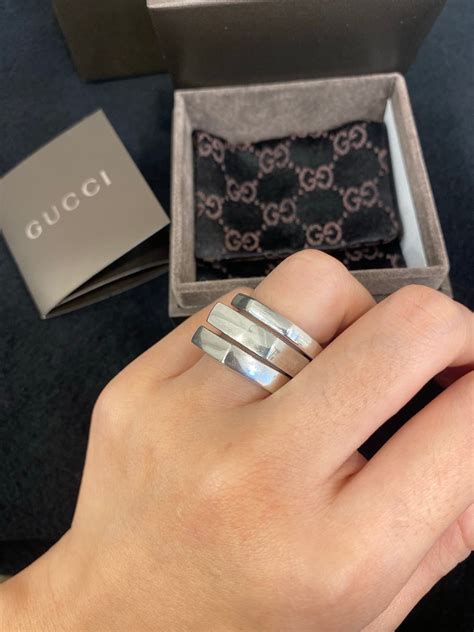 gucci stackable rings|gucci rings for men.